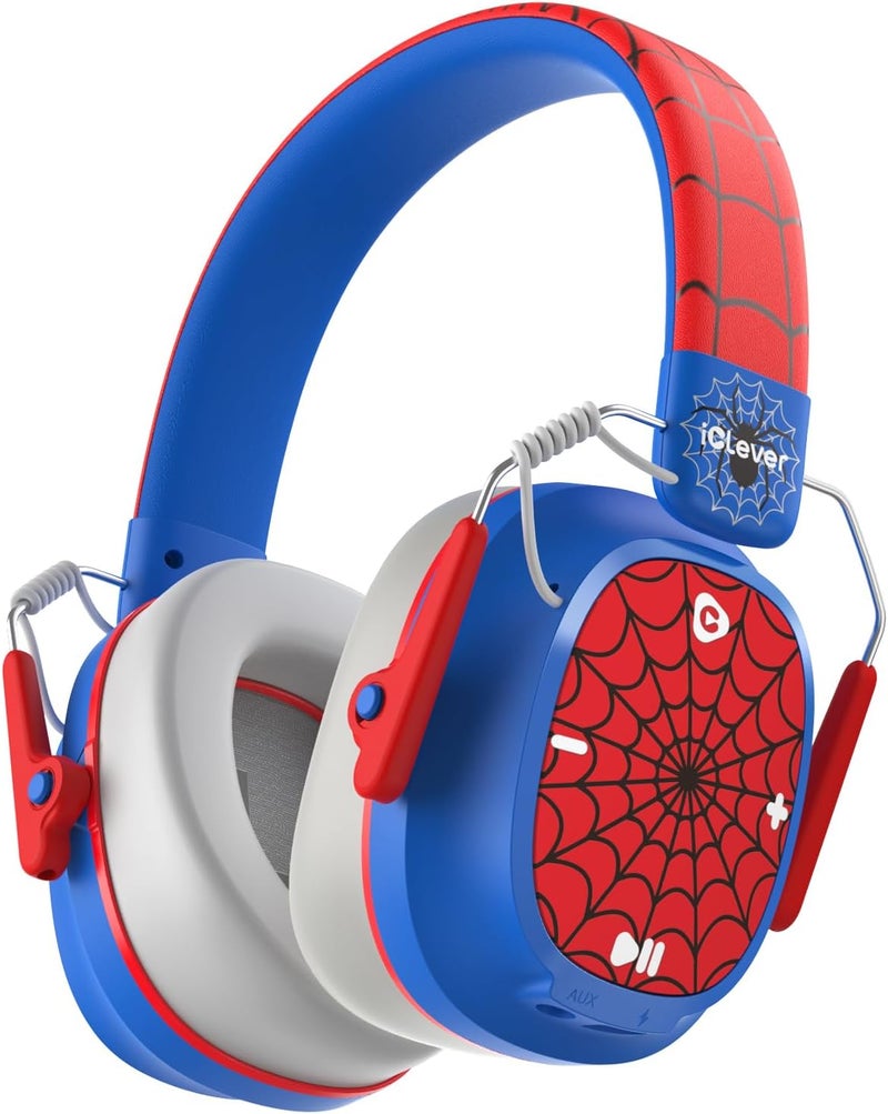 iClever Noise Cancelling Headphones for Kids Adults, Bluetooth Ear Protection with 60H Play Time, Safe Volume 80dBA, Noise Reduction Headphones for Autism Fireworks/Monster Truck, FOCUS - Image 1